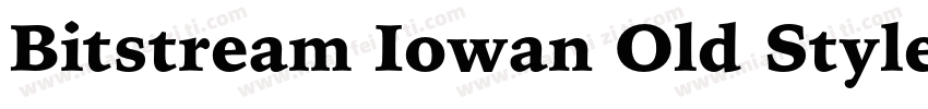 Bitstream Iowan Old Style Black字体转换